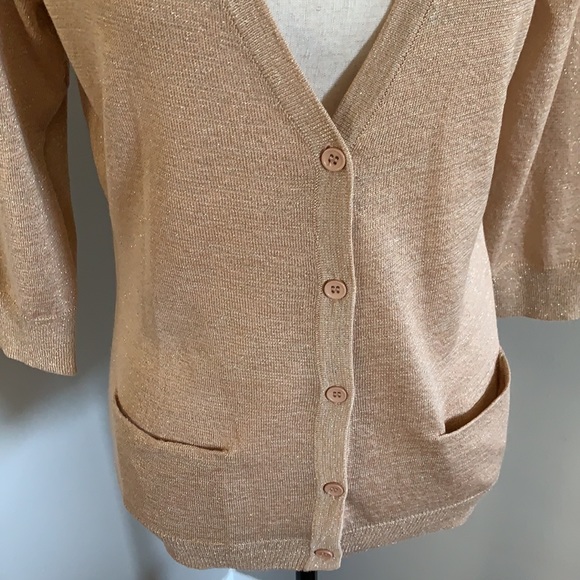 New York & Company cardigan metallic NWT $70 - Picture 3 of 9